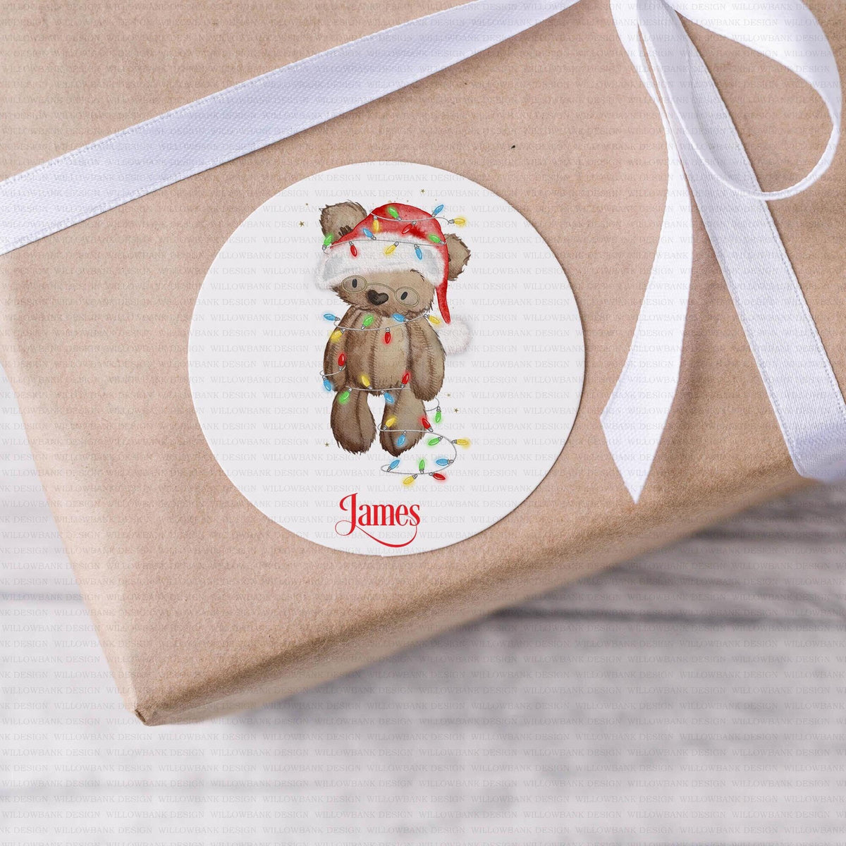 24 Personalised Christmas Gift Labels