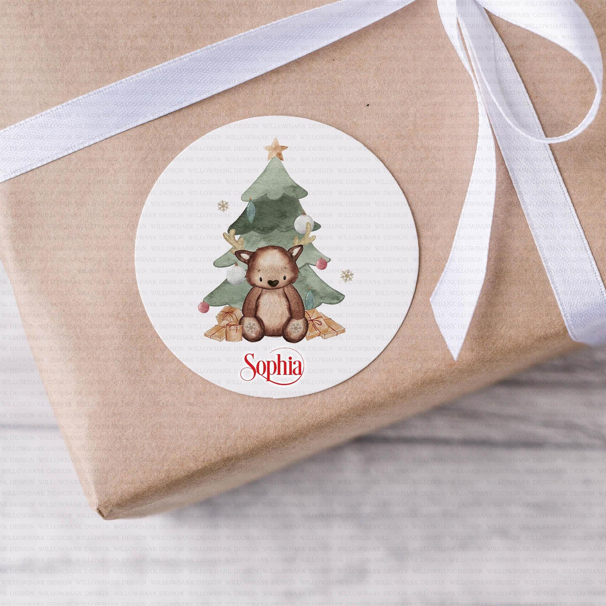 24 Personalised Christmas Gift Labels