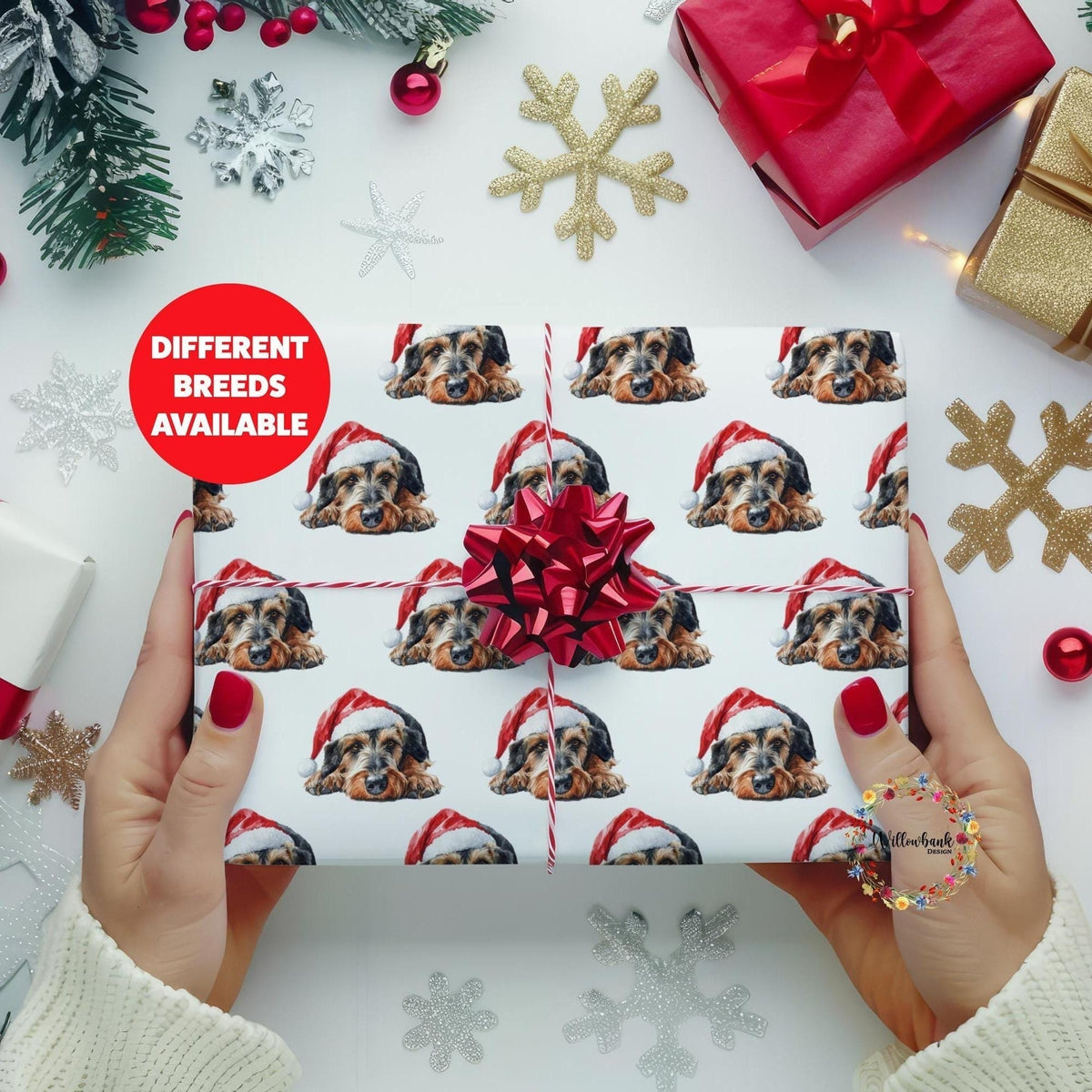 Custom Dog Christmas Wrapping Paper