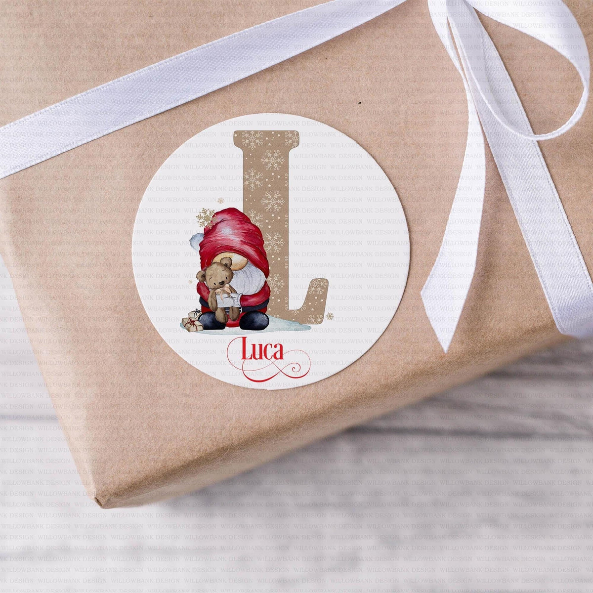 24 Personalised Christmas Gift Labels