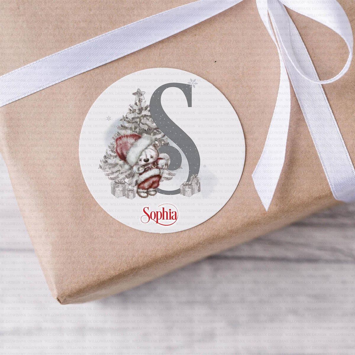 24 Personalised Christmas Gift Labels