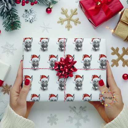 Belgian Malinois Christmas Wrapping Paper l Gift Wrap l Dog Xmas Paper