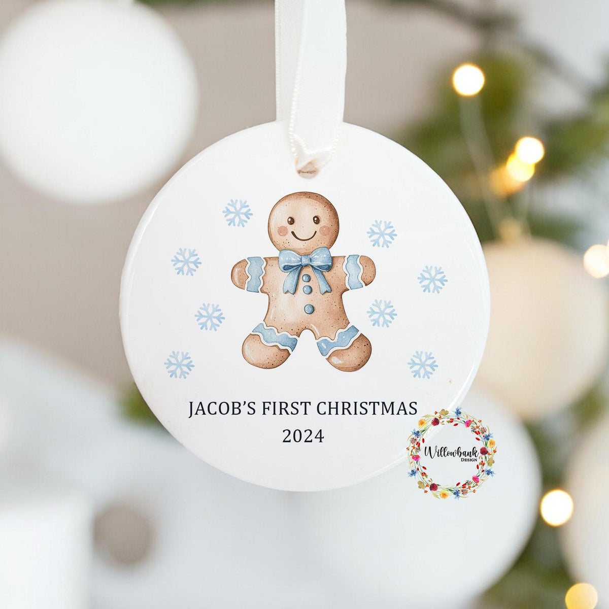 Personalised Christmas Gingerbread Tree Decoration