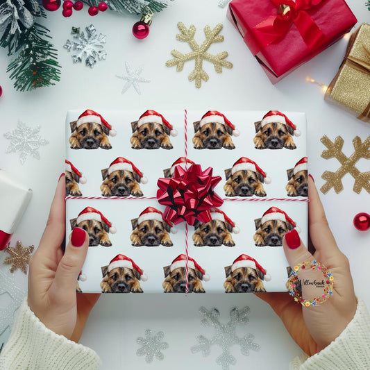 Border Terrier Christmas Wrapping Paper