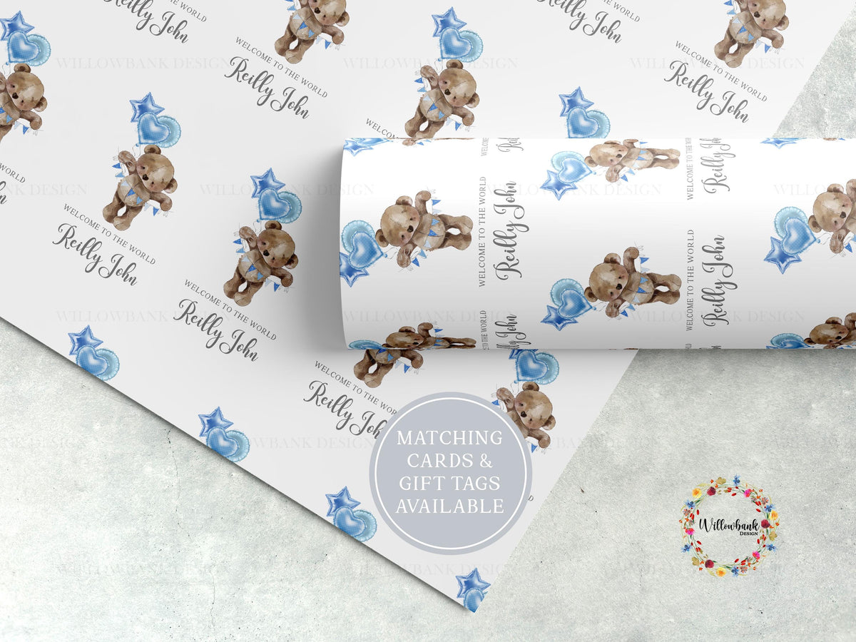 Personalised New Baby Gift Wrapping Paper