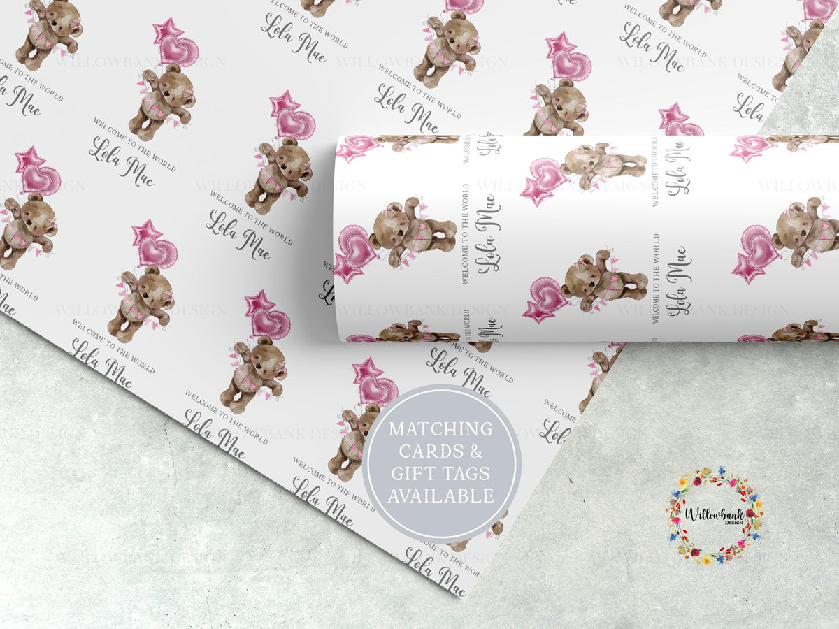 Personalised New Baby Gift Wrapping Paper