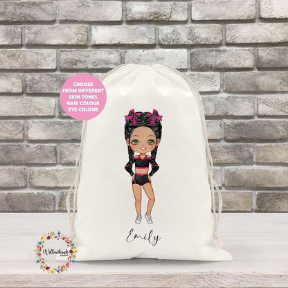 Personalised Cheerleader Drawstring Bag l Gymnastics l Dance Bag