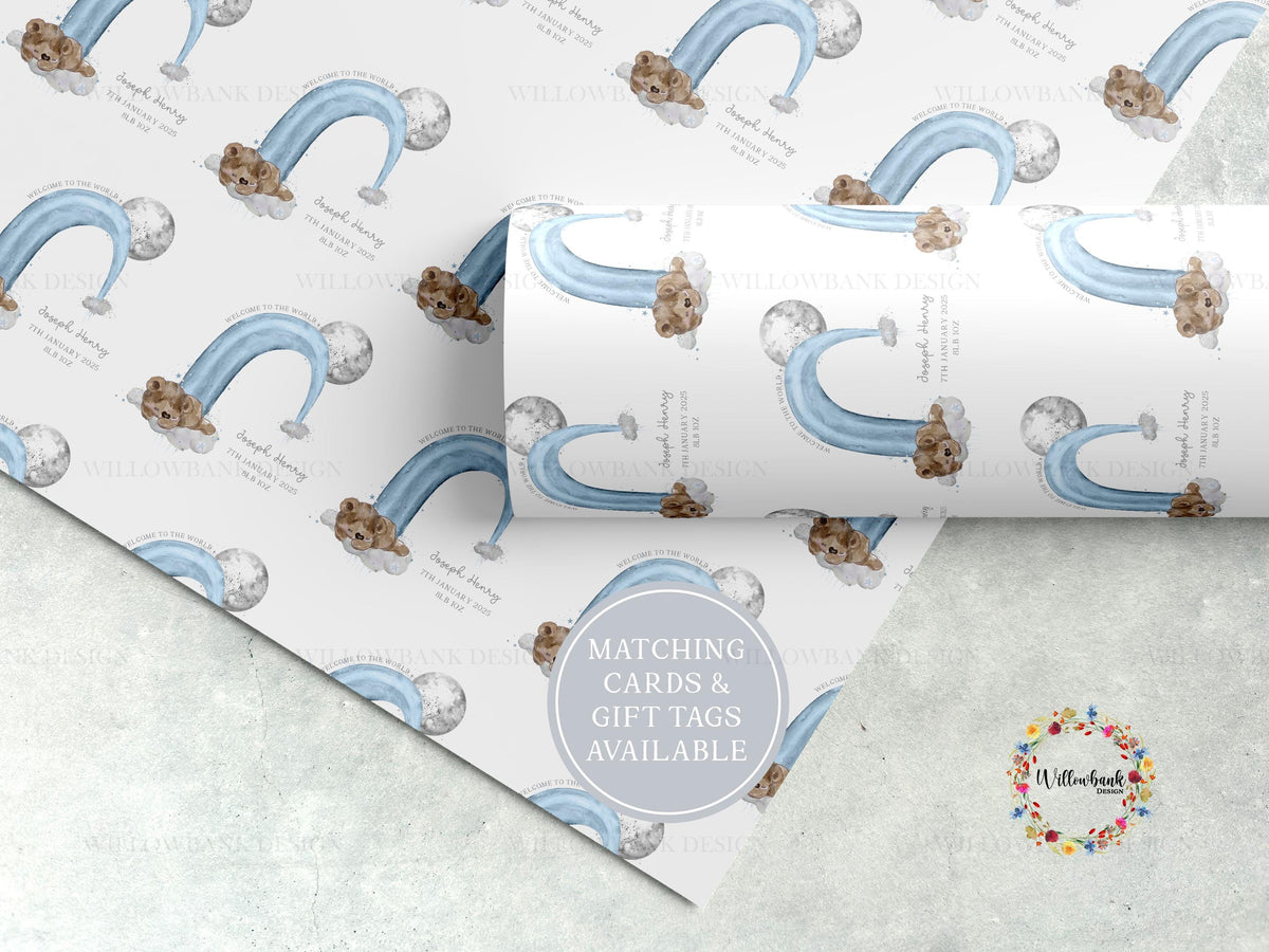Personalised New Baby Gift Wrapping Paper