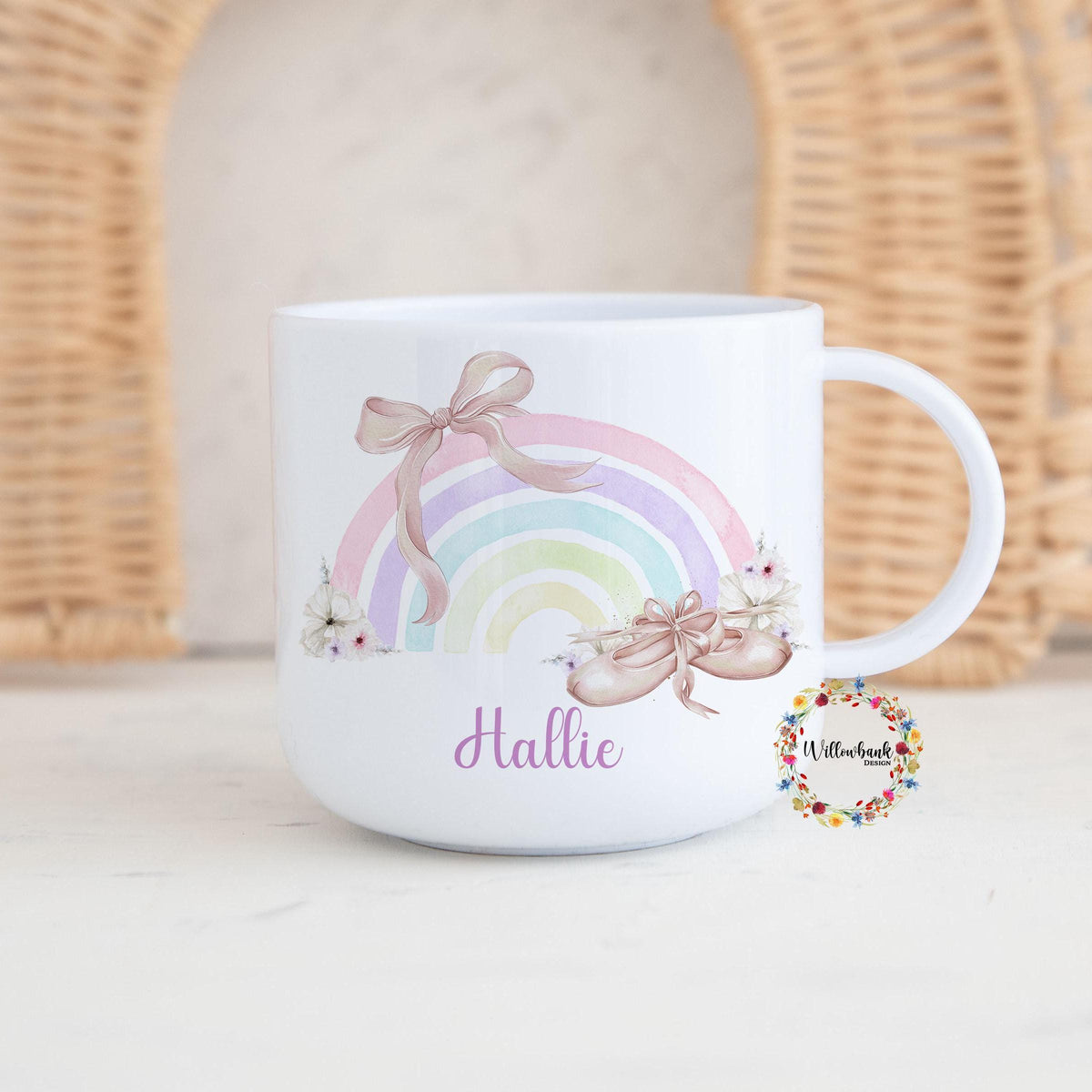 Children's Ballerina Personalised Kids Unbreakable 6oz Mug l Gift For Child l Birthday Gift l Ballet Shoes