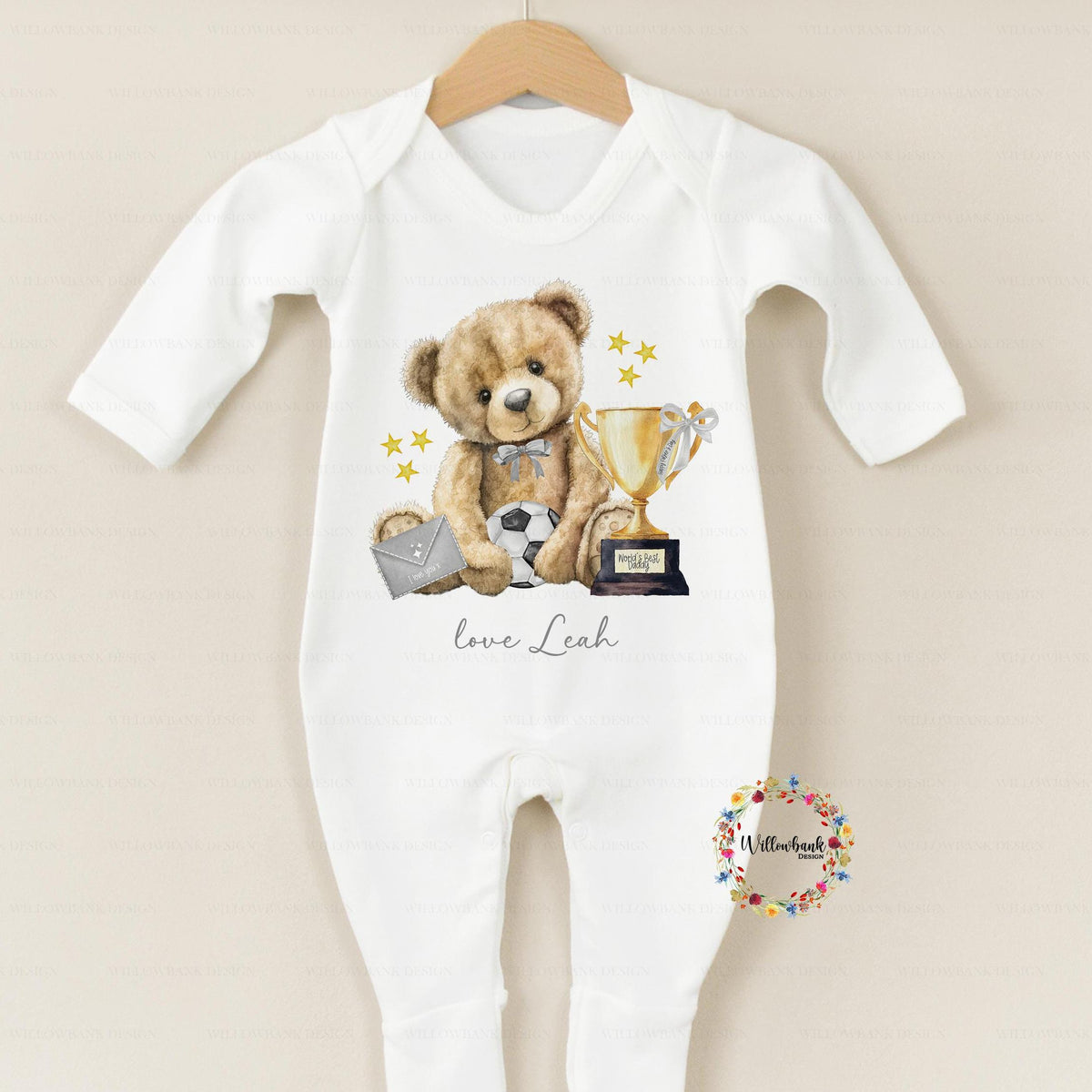 Personalised Happy Father's Day Baby Grow l Teddy Bear l To My Daddy l Baby's First Father's Day l Dadda l Dada l 1st Father's Day l Onesie