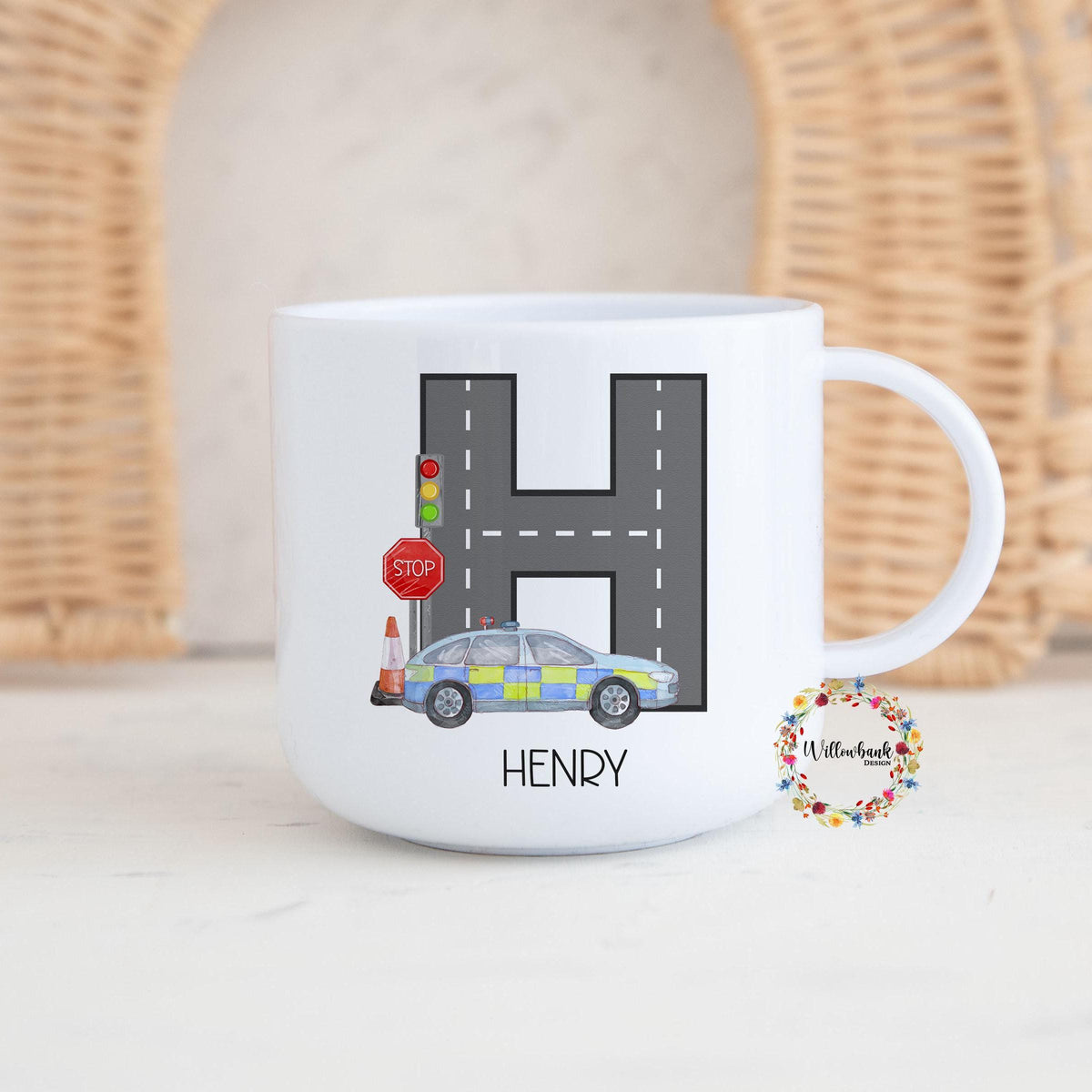 Children's Emergency Services Personalised Kids Unbreakable 6oz Mug l Gift For Child l Ambulance l Police Car l Fire Engine