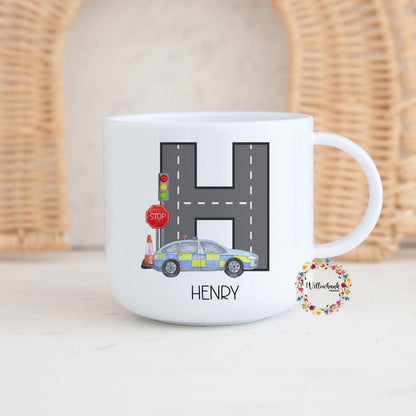 Children's Emergency Services Personalised Kids Unbreakable 6oz Mug l Gift For Child l Ambulance l Police Car l Fire Engine