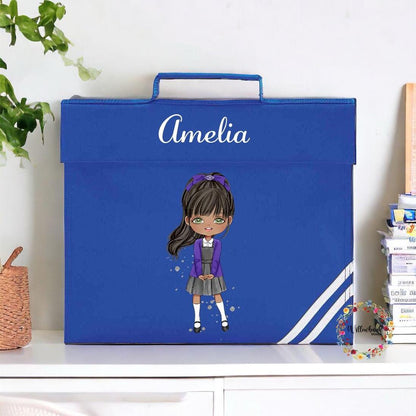 Personalised School Book Bag l Reading Book Bag l Back To School Supplies l Custom School Uniform l Personalised Character l New School