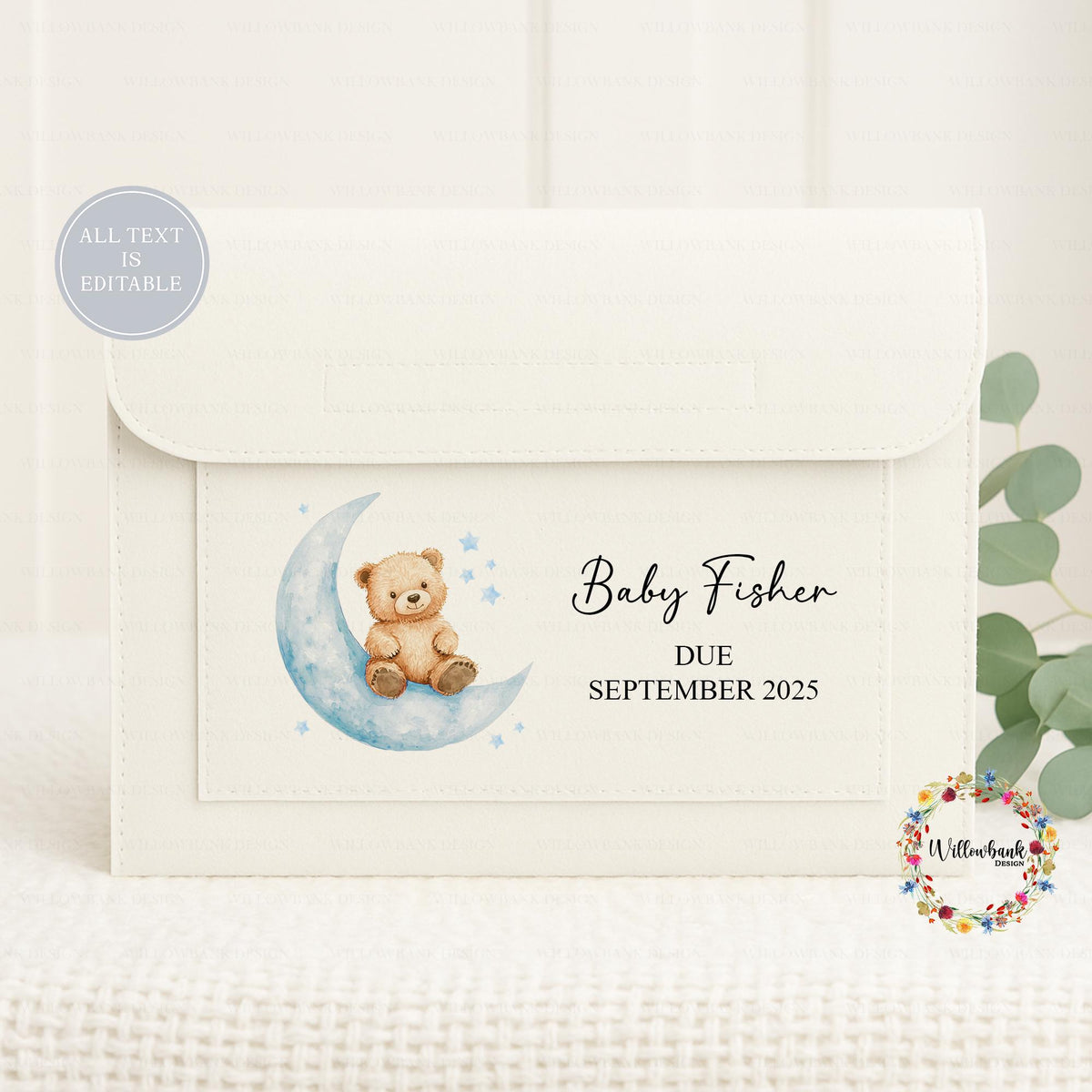 Personalised Baby Maternity Notes Folder l Pregnancy Documents Holder l New Mum Gift